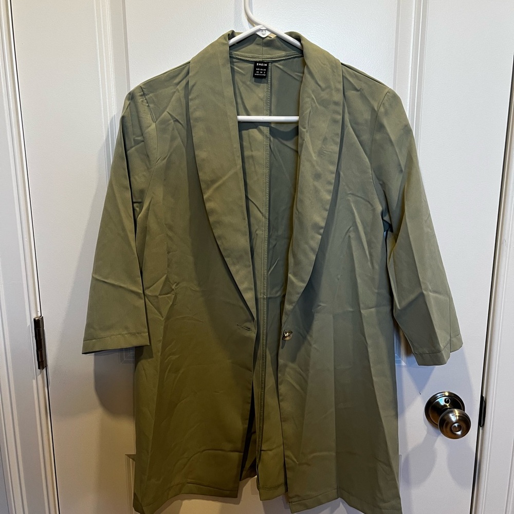 SHEIN Sage Green Blazer